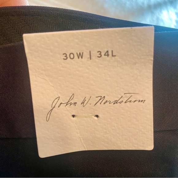 NWT JOHN W NORDSTROM WRINKLE FREE SMART CARE Flat Front MENS DRESS PANT 30W 34L - Picture 9 of 9